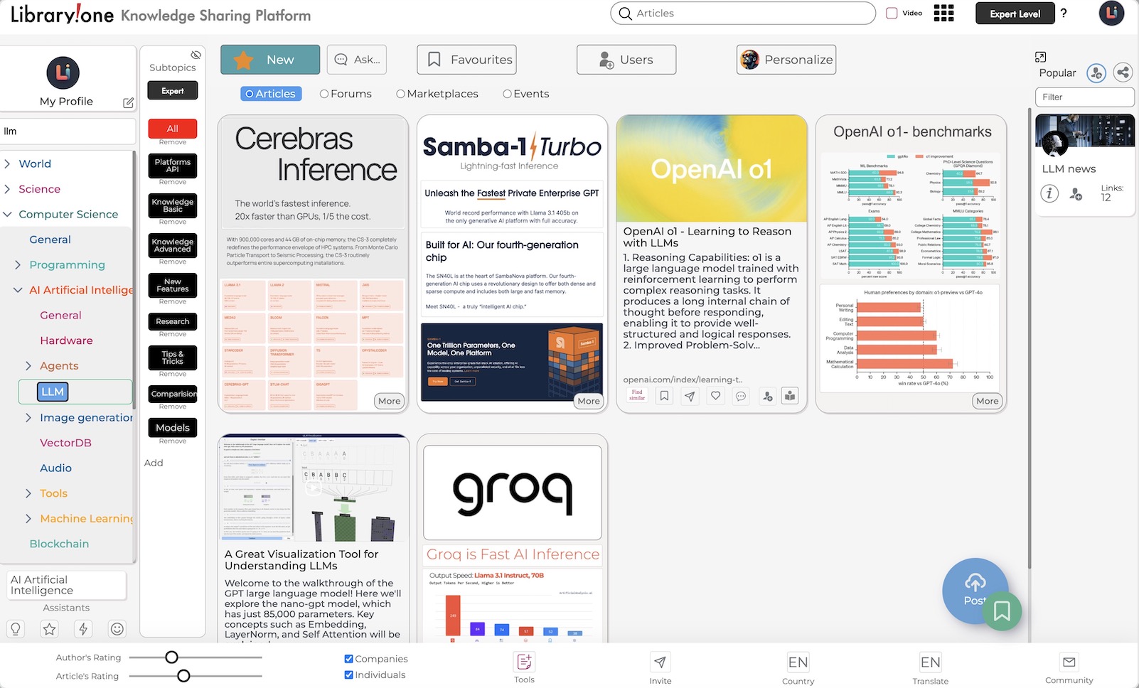 LLM Research category on Library.one