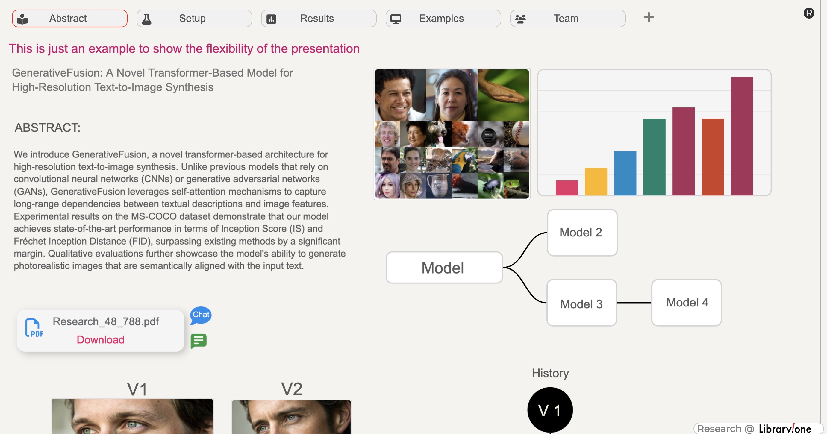 AI research interactive presentation